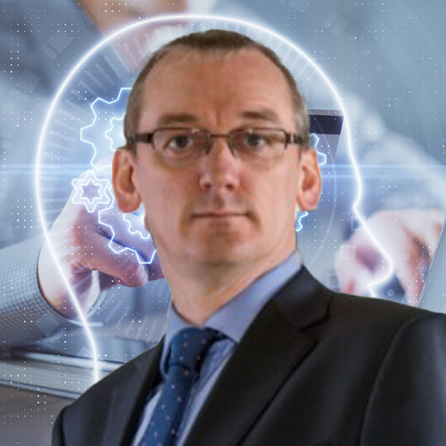 A picture of Tim Pledger, eAdmin Director, Swiss Re